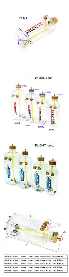 360ML Fuel Tank Nitro Tank Spare Parts For RC Gas Airplane Model GL