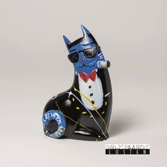 Senatori Town Collection Skulptur /"Big City Cat Blue SELWYN SENATORI Dean/"