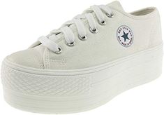 M US Womens Maxstar C1-1 6-Holes Casual Canvas Low Sneakers White 10 B