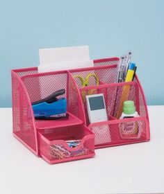 38 Best Pink Office Supplies Images On Pinterest School Office Supply Organizer Pink