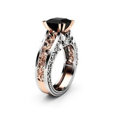 Prism Jewel 0.23Ct Round Cut Blue Diamond Bezel Set 7 Stone Ring Crafted In 14k Gold