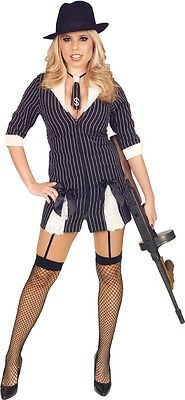 womens gangster dress halloween costume m 8 10 adult sexy roaring 20s mobster ebay - Female Gangster Halloween Costumes womens gangster dress halloween costume m 8 10 adult sexy roaring 20s mobster ebay - Female Gangster Halloween Costumes