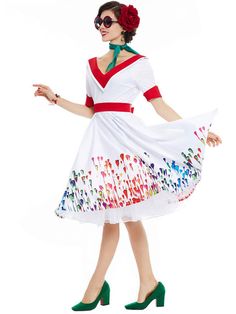 Daisy Gingham Plus Size Circle Sunshine Skirt Cotton Vintage 18 20 22 Hell bunny