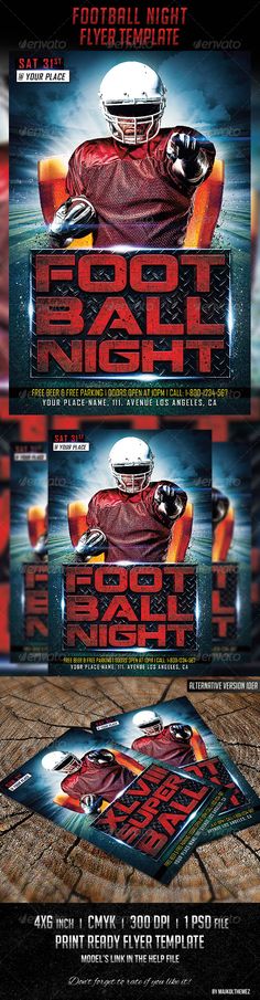Playoff Game Day Football Flyer Template Flyer template, Event - football flyer template Playoff Game Day Football Flyer Template Flyer template, Event - football flyer template