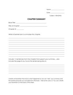 summarizing template