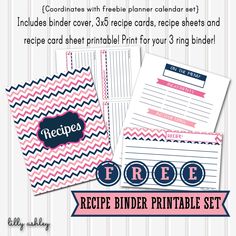 recipe sheets printable