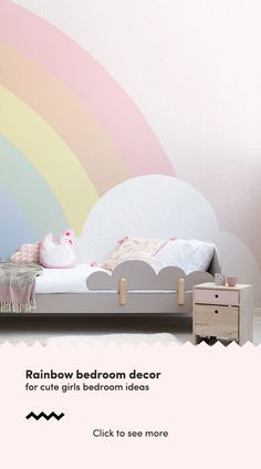 38 Best Wallpaper For S Room Images Wall Papers Bedroom Ideas Kids Pastel Rainbow Wallpaper Mural