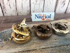 Vintage Brass Dalvey Style Compass with Lid Old Nautical Pocket Necklace