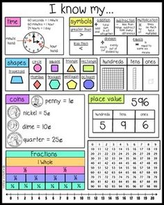 First grade homework helper sheet