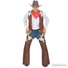 Déguisement Homme Chef INDIEN Comanche Marron XL Western Cowboy NEUF Pas cher