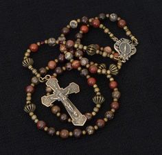 St Modomnoc Patron Of Bees Religious Round Medal Silver Tone Pendant with Rhinestones