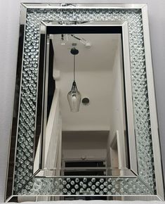 Miroir mural blanc antique baroque repro shabby chic glamour 100x80 miroir woe