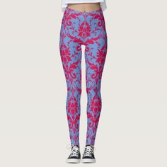 Womens Flora Pattern Indian Colorful Paisley Workout Running Leggings Tummy Control Essential Yoga Pants with Pockets