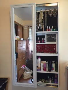 Wall Mirror Jewelry Storage this sophisticated full-length wall mount mirror stores all of Wall Mirror Jewelry Storage this sophisticated full-length wall mount mirror stores all of
