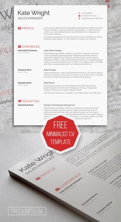 Nurse Resume Template - Medical Cv - Cv Template - Free Cover