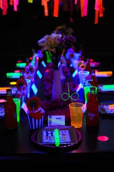 234 Best Black Light Decorating Ideas For Party Images Neon Glow In The Dark Birthday Party This Will Be Razo S 2017 Pamela Wardlaw Black Light Decorating Ideas