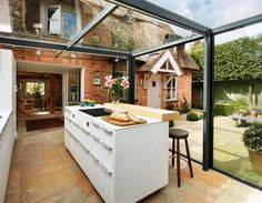 26 Best Desain Dapur Terbuka Semi Outdoor Menghadap Taman Di