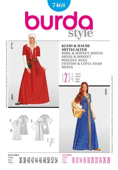 Schnittmuster RH 006 Paper pattern 15th Century Burgundian Arming Coat