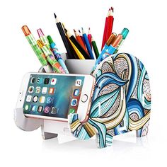 Pen Pencil Holder Container Multifunction Desktop Dustbin Vase Pot Stationery E7