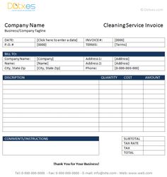 22 best free cleaning invoice templates images cv template resume cleaning service invoice template word