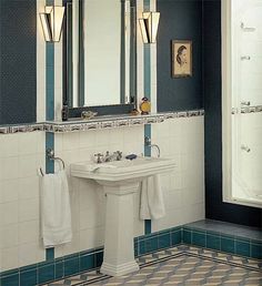 242 Best Art Deco Tile Images On Pinterest Tiles Art Deco Tile Restoration Wall Tiles Bathroom