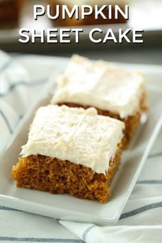 Pumpkin Sheet Cake Recipe