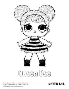 Queen Bee Coloring Page Lotta LOL