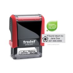 BEST NEW Trodat Printy 4750 Self Inking Multicolor Dater Stamp for office use