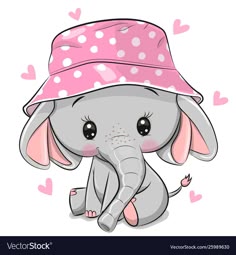 Elephant Flowers Home Decor Canvas Print choose your size.