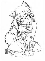 chibi anime girl coloring pages to print coloring sheets