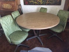 vintage chromcraft table and 4 chair set mid century antique 1968 dining set - Chromcraft Dining Room Furniture vintage chromcraft table and 4 chair set mid century antique 1968 dining set - Chromcraft Dining Room Furniture