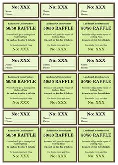 free raffle ticket template for publisher
