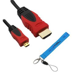 BC Master USB-C to Displayport Male Adapter Red Cable 7ft NEW