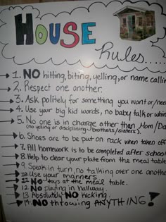 59 Best Kids House Rules Images Activities For 9 Best Images Of Printable Household Rules Free Family Sign House And