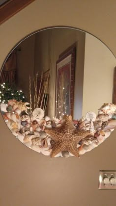 Shell Mirror Home Décor, Beach House Décor, Beach Theme Bathroom, Bathroom Beach, Beach House Decor, Nautical Decor, Coastal Decor