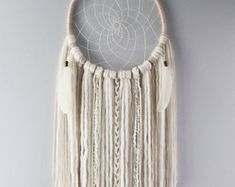 Attrape-Rêve Dentelle Bohême Catcher Rêve Ruban Pendentif Cadeau Fête Amis