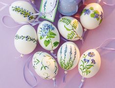 Brown Hare Bunny Family Vintage Paper Mache 12 Pc Nantucket Home Colorful Easter Egg Tree Ornaments with Ribbon Loops for Hanging
