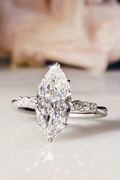 Details about / 14K Rose Gold Over Vintage Bridal Set W// Crown Band 0.70 Ct Marquise Cut Diamond