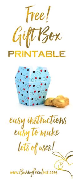 FREE printable petal gift box templates + gifting idea Bows
