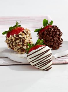 7 Best Mail Order Food Gifts Images On Pinterest Deserts Fancy Dipped Strawberries Topped With Chopped Nuts And Chocolate Chips