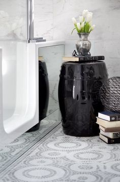 Black Garden Stool Black Garden Stool