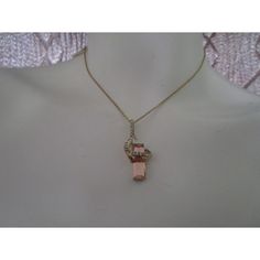 14Kt jaune plaqué or rose Saphir /& Diamant Love Design Pendentif en forme de cœur
