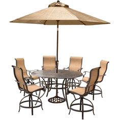 Grand Resort Oak Hill 60 Inch Round 7pcs Sling Dining Set - Outdoor ... Grand Resort Oak Hill 60 Inch Round 7pcs Sling Dining Set - Outdoor ...