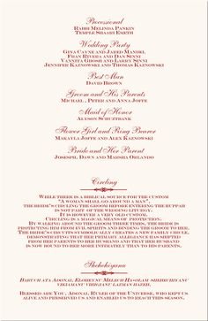 free printable wedding programs templates sample wedding