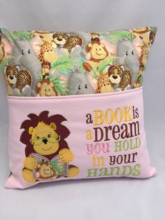 13 X 19 and 14 X 20 Jungle Animals Flannel Toddler Pillow Case Kid Pillow Case Child Pillow Case Travel Pillow Case