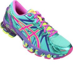 tênis asics gel kinsei 4 w - pink/limão tênis asics gel kinsei 4 w - pink/limão