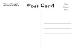 postcard template free printable art ideas fabri diy postcard template