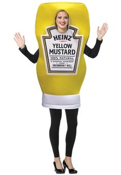 Adult Red Tomato Fruit Spicy Mustard Costume Outfit Fancy Dress Halloween
