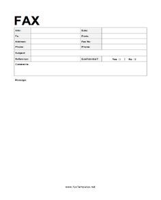 microsoft fax cover sheet