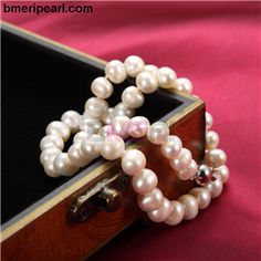 Stainless Steel 16in Polished Wishbone w//Freshwater Cultured Pearl Necklace